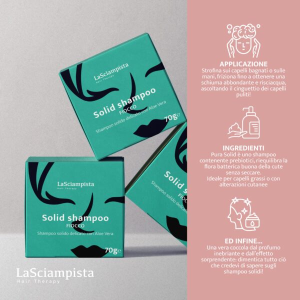 FIOCCO shampoo solido delicato