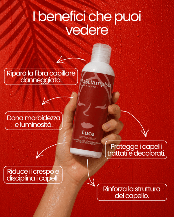 LUCE TRATTAMENTO ALLA CHERATINA VEGETALE