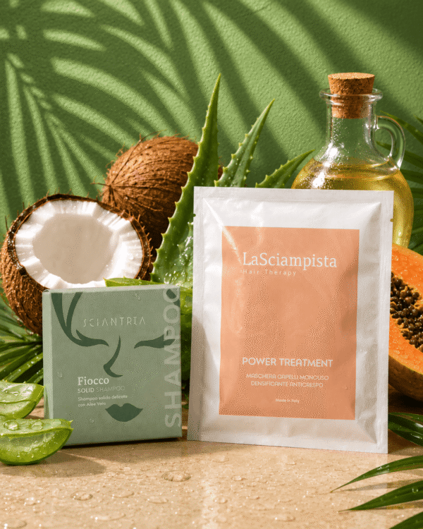 KIT FIOCCO + POWER TREATMENT + REGALO OLIO ASIA 75ML